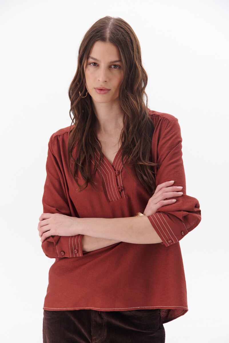 BLUSA ALICE - GRANATE 