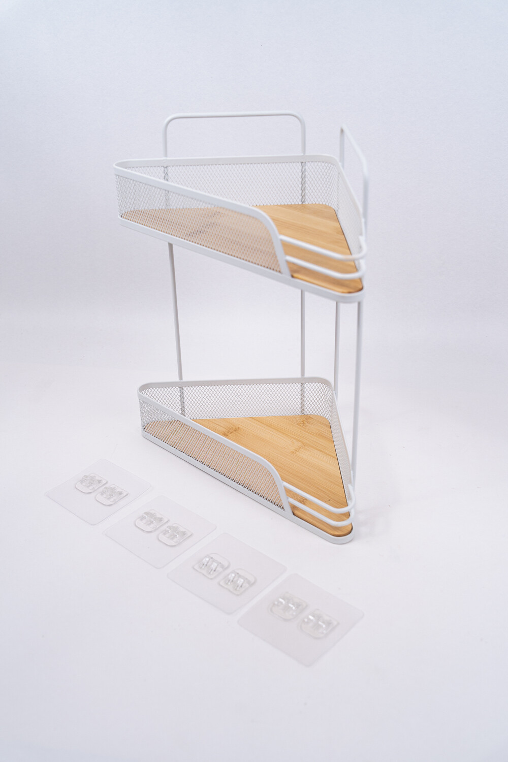 Organizador Lenna Esquinero, 2 Estantes Blanco