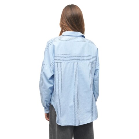 CAMISA ZINAIDA XS-XL CELESTE