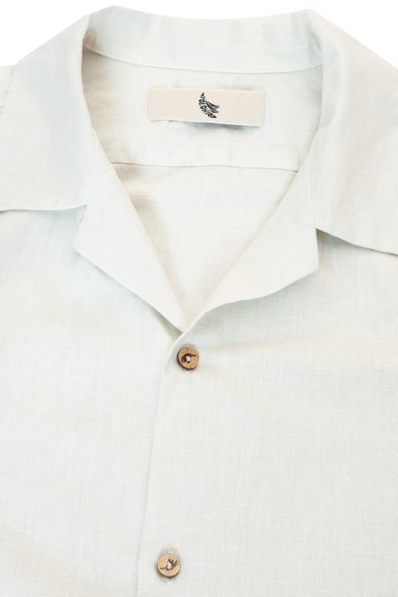 CAMP-COLLAR BOXY SHIRT Oyster