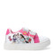 Championes Infantiles Disney Princesa c/Velcros Blanco - Rosado - Plateado