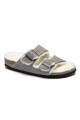 Sandalia Arizona Shearling - Suede Leather - Regular Stone Coin