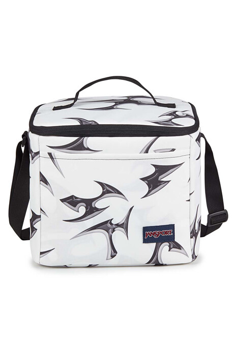 LUNCHERA JANSPORT SUPER SNACK DELIGHTFUL CYBER SILVER WHITE