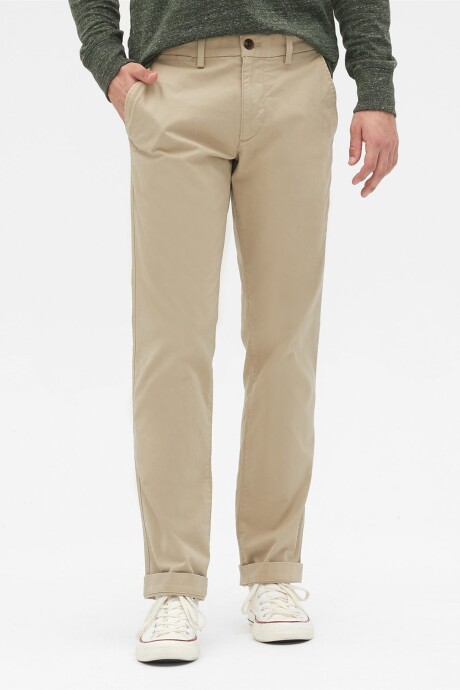 Pantalón Khaki Straight Hombre Iconic Khaki
