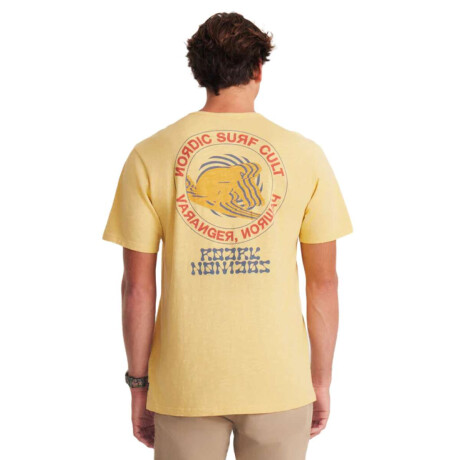 Remera Roark Surf Cult Organic Amarrilo