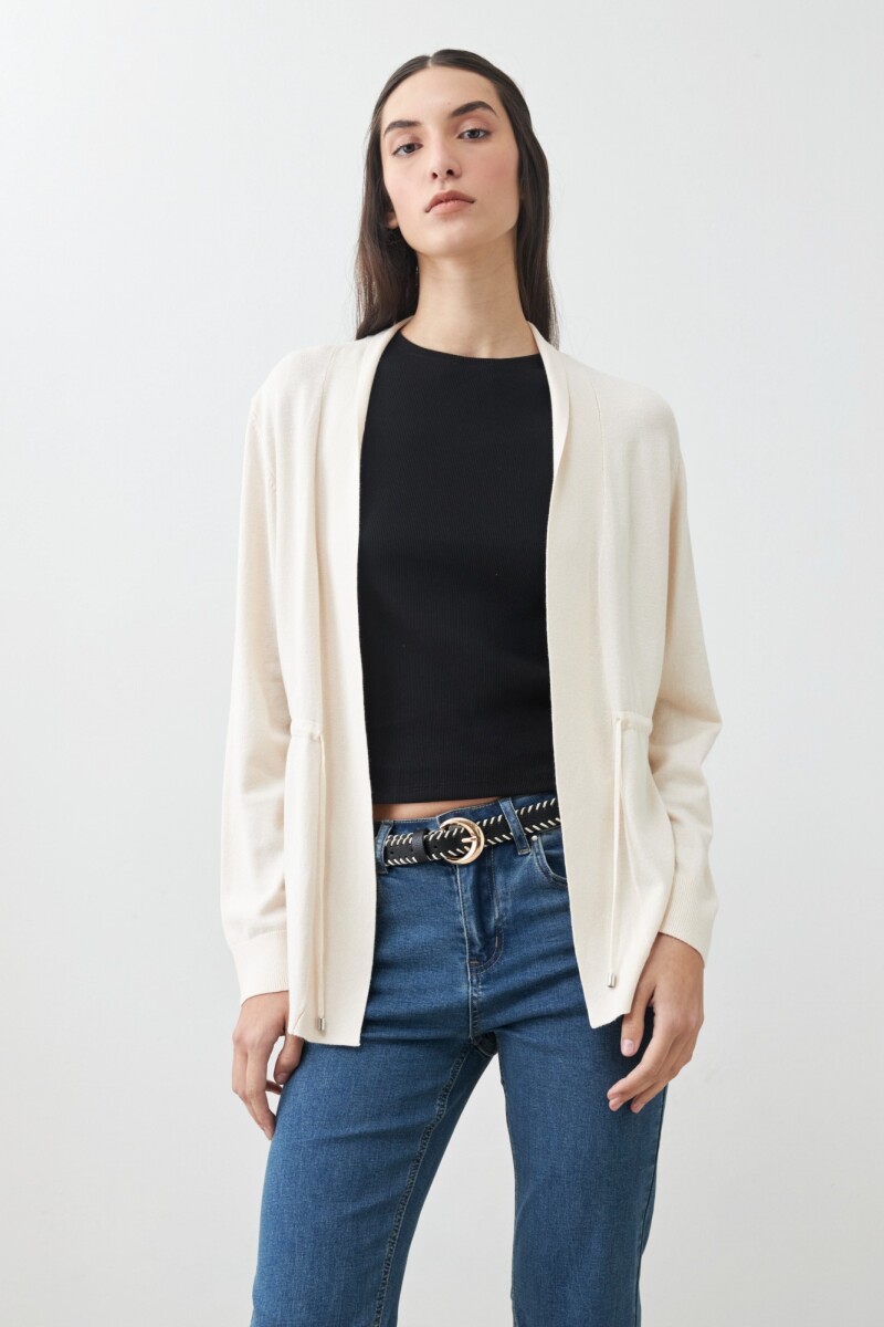 Ruana básica beige