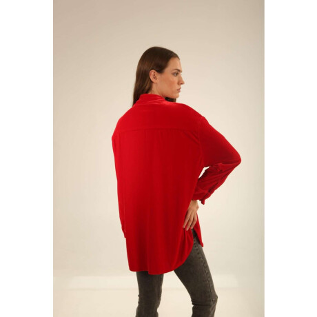 Camisa Bimba Velvet Rojo