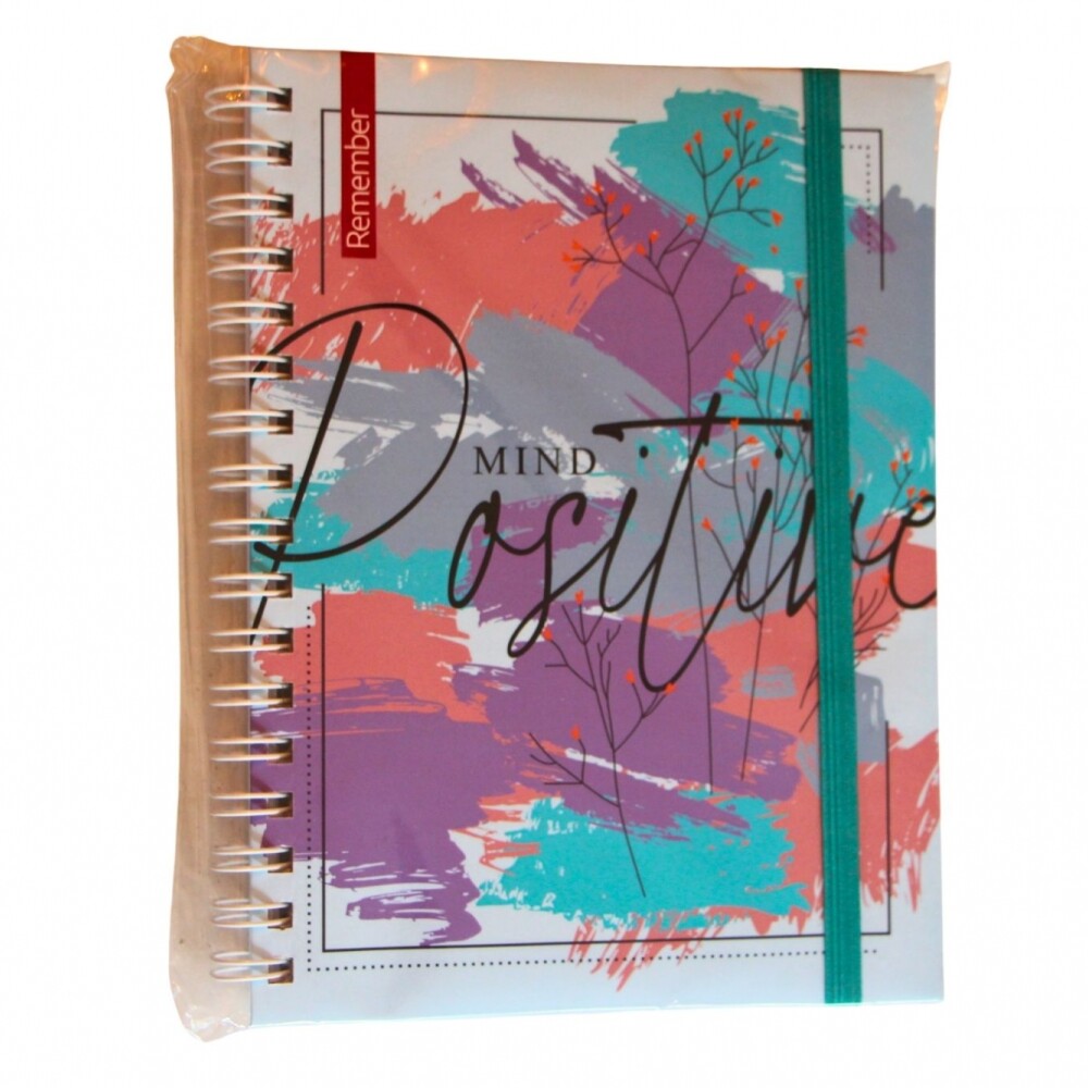 CUADERNO REMEMBER PRINT 17X23 TAPA MIND POSITIVE