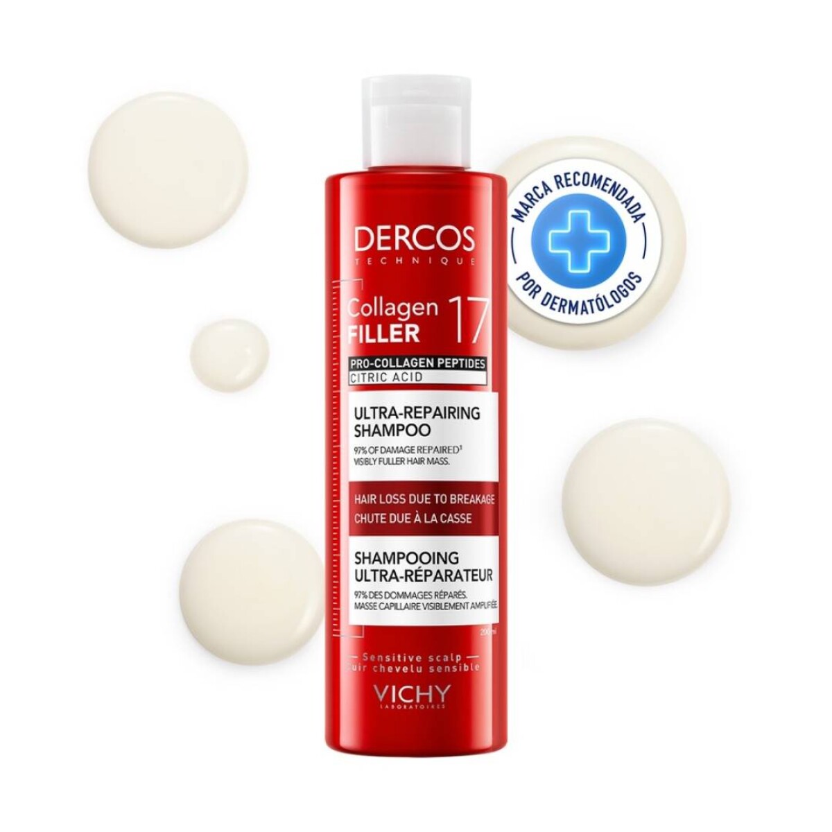 Shampoo Vichy Dercos Collagen - 200 ml 