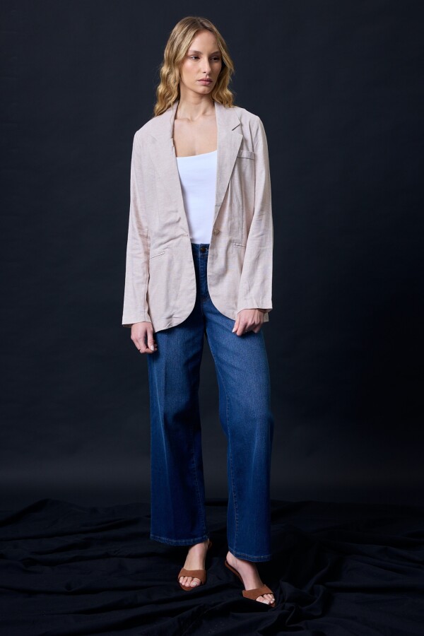 Blazer Lino BEIGE
