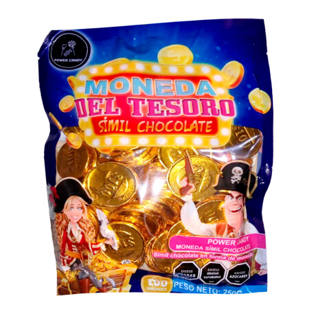 MONEDAS DE CHOCOLATE DEL TESORO 100 UNIDADES 200GRS MONEDAS DE CHOCOLATE DEL TESORO 100 UNIDADES 200GRS