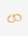 Aros Argollas Metal Aros Argollas De Acero Bold - Dorado