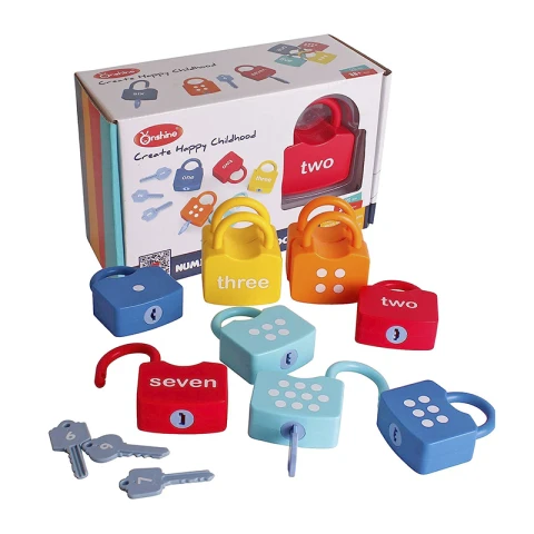 Set x10 Candados con Llaves Número Inglés U