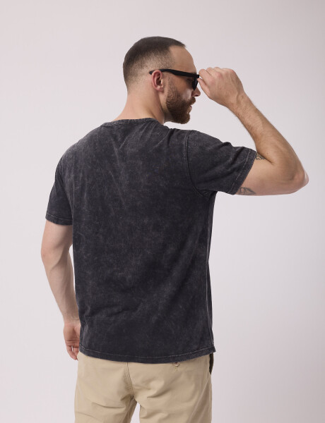 T-shirt estoneada negro