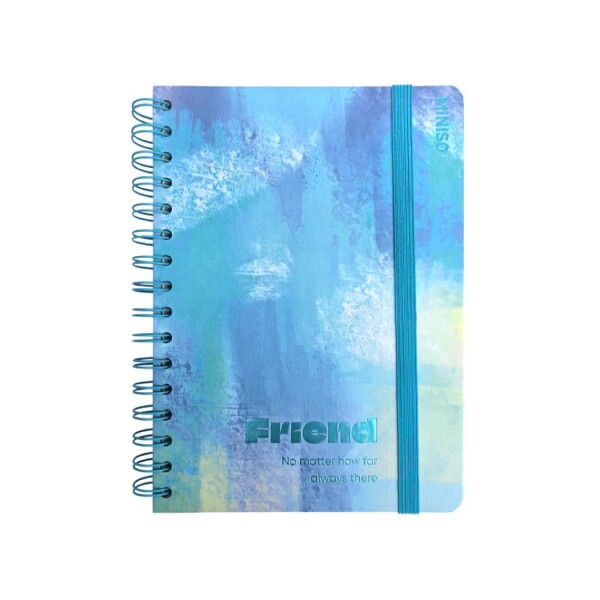 Cuaderno pastel A6 celeste