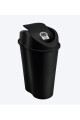 Papelera Tapa Vaiven 25l Negro Papelera Tapa Vaiven 25l Negro