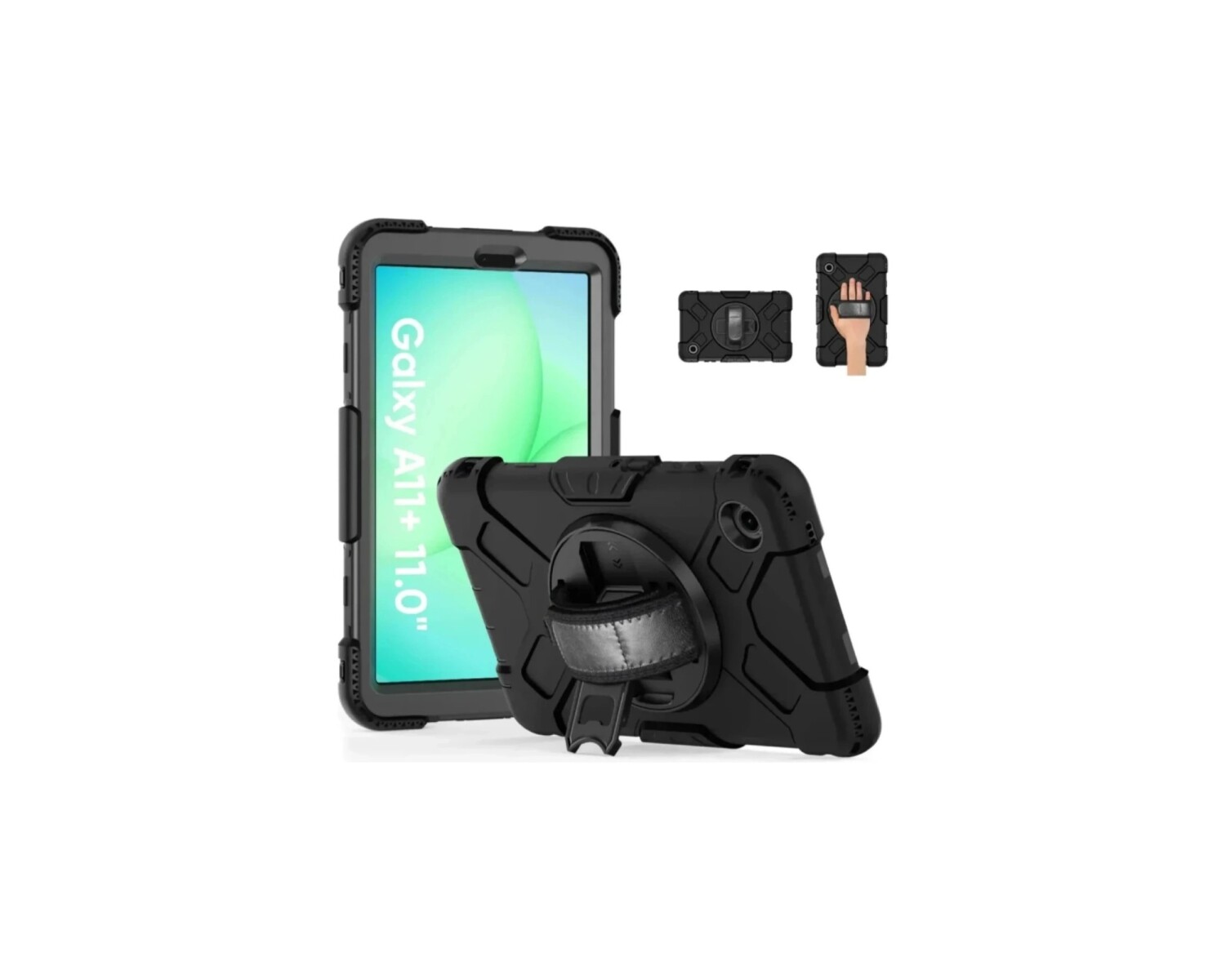 Funda Rugged Samsung para Galaxy Tab A11+ Negra 