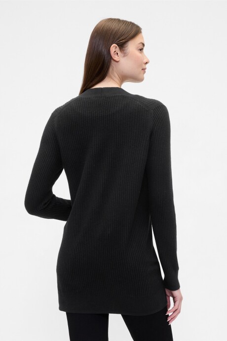 Saco Sin Botones Bella Mujer Black