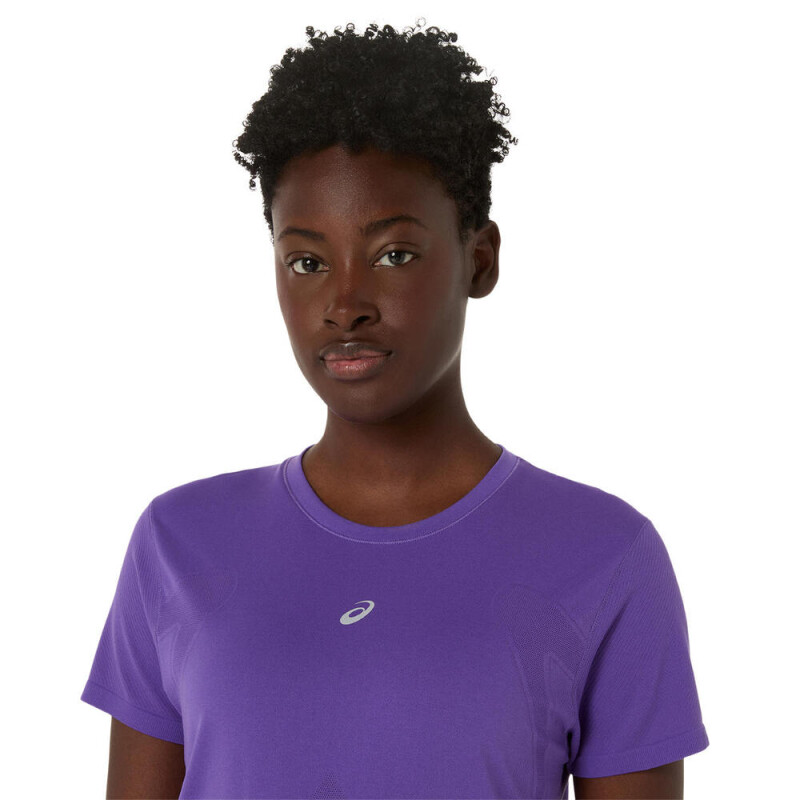 Polo Running Road Seamless Ss Mujer Edo Purple