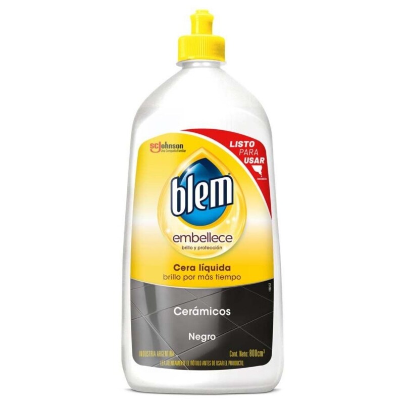 Cera Líquida Blem Embellece Autobrillo Cerámicos Negros 800 ML Cera Líquida Blem Embellece Autobrillo Cerámicos Negros 800 ML