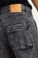 Jean baggy cargo NEGRO