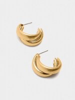 Aros Abiertos Efecto Doble dorado