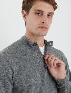 470416 SWEATER HARRY Gris Medio Melange