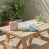 Set x3 tupper animales BUBA osito rosa