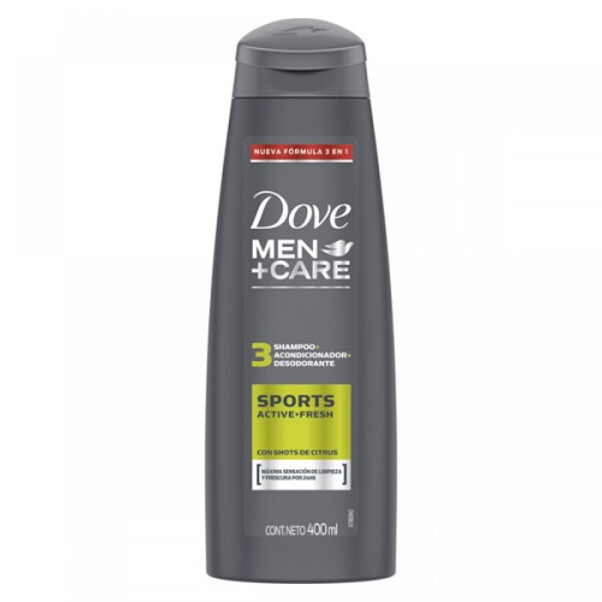 Shampoo Dove Men - 3 En 1 Sport 400 Ml. 