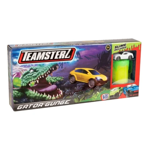 Teamsterz Pista De Auto + Autito Volcán Monstruo Juguete Color Variante Negro