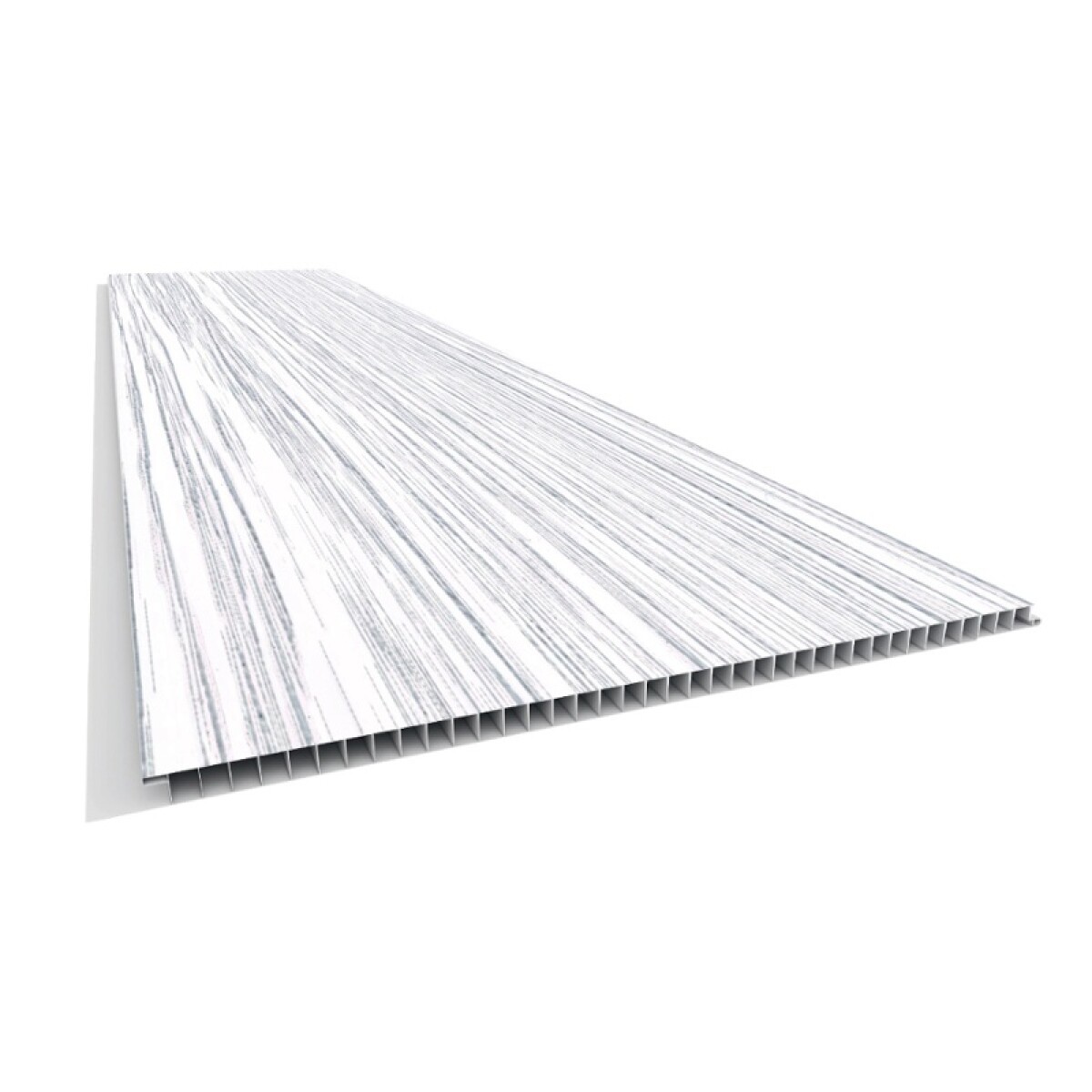 Cielorraso Pvc Color Mont Blanc/junta Lisa - 0.20x4 Mts / Espesor 7mm 