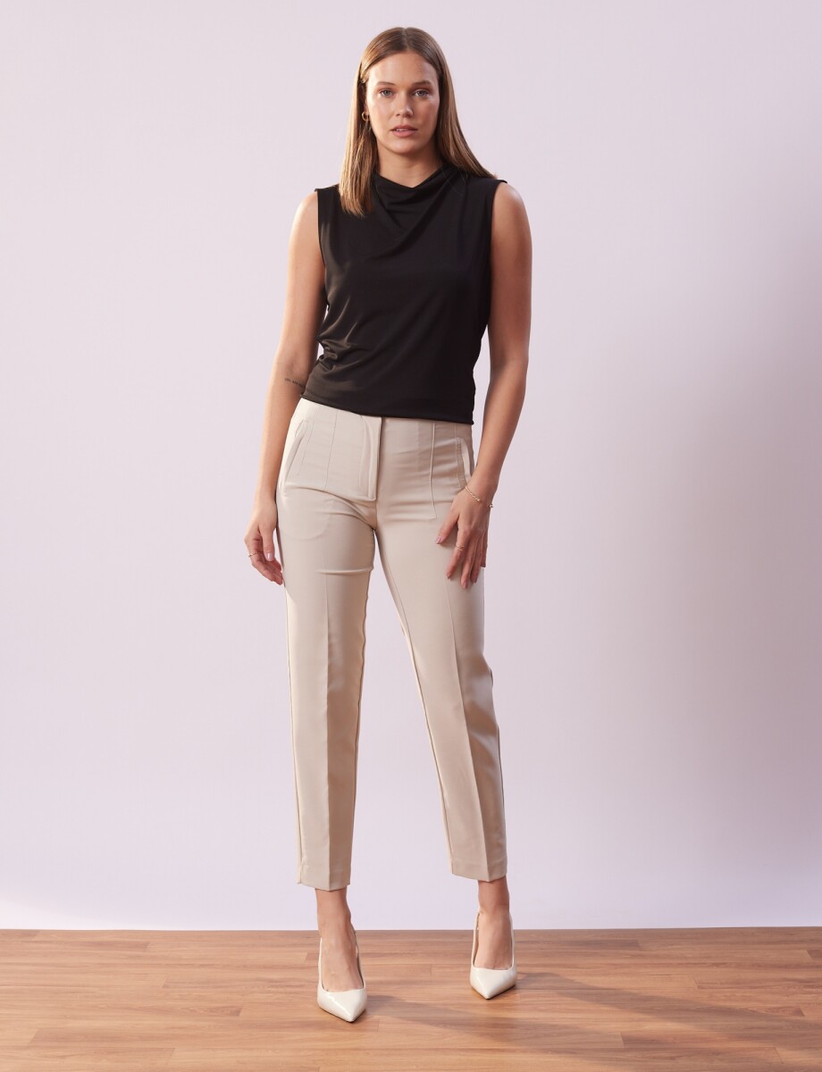 Pantalon Slim Ankle - Beige 