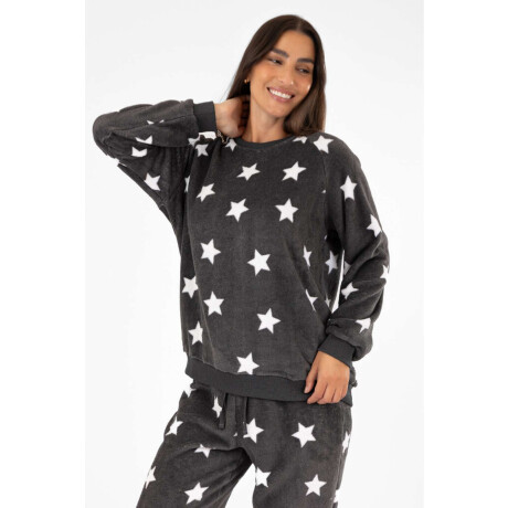 Pijama star fleece Gris