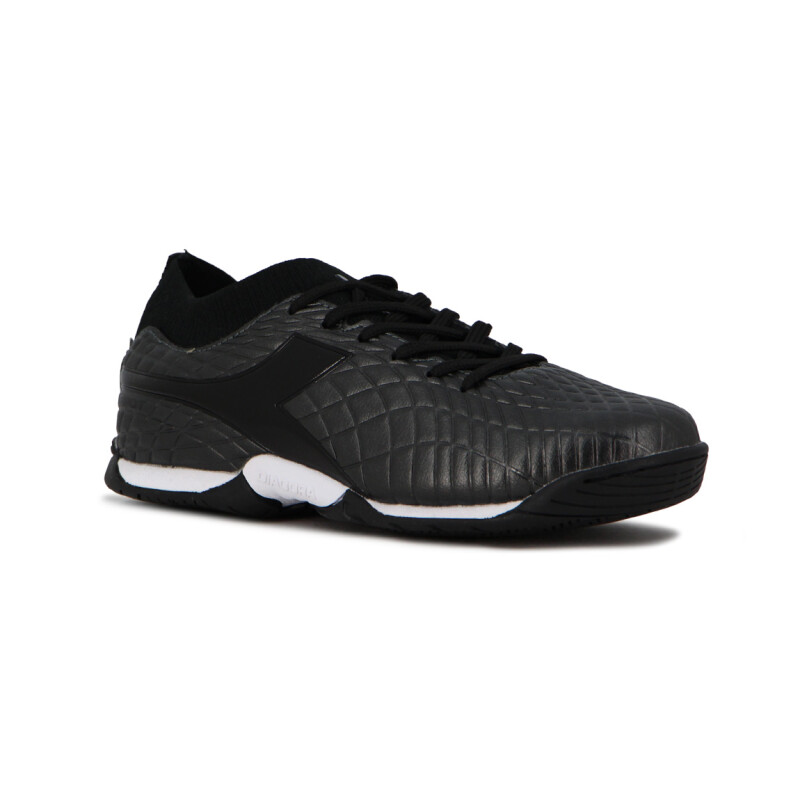 Zapato Fútbol Indoor Diadora Spot Teen Negro-negro