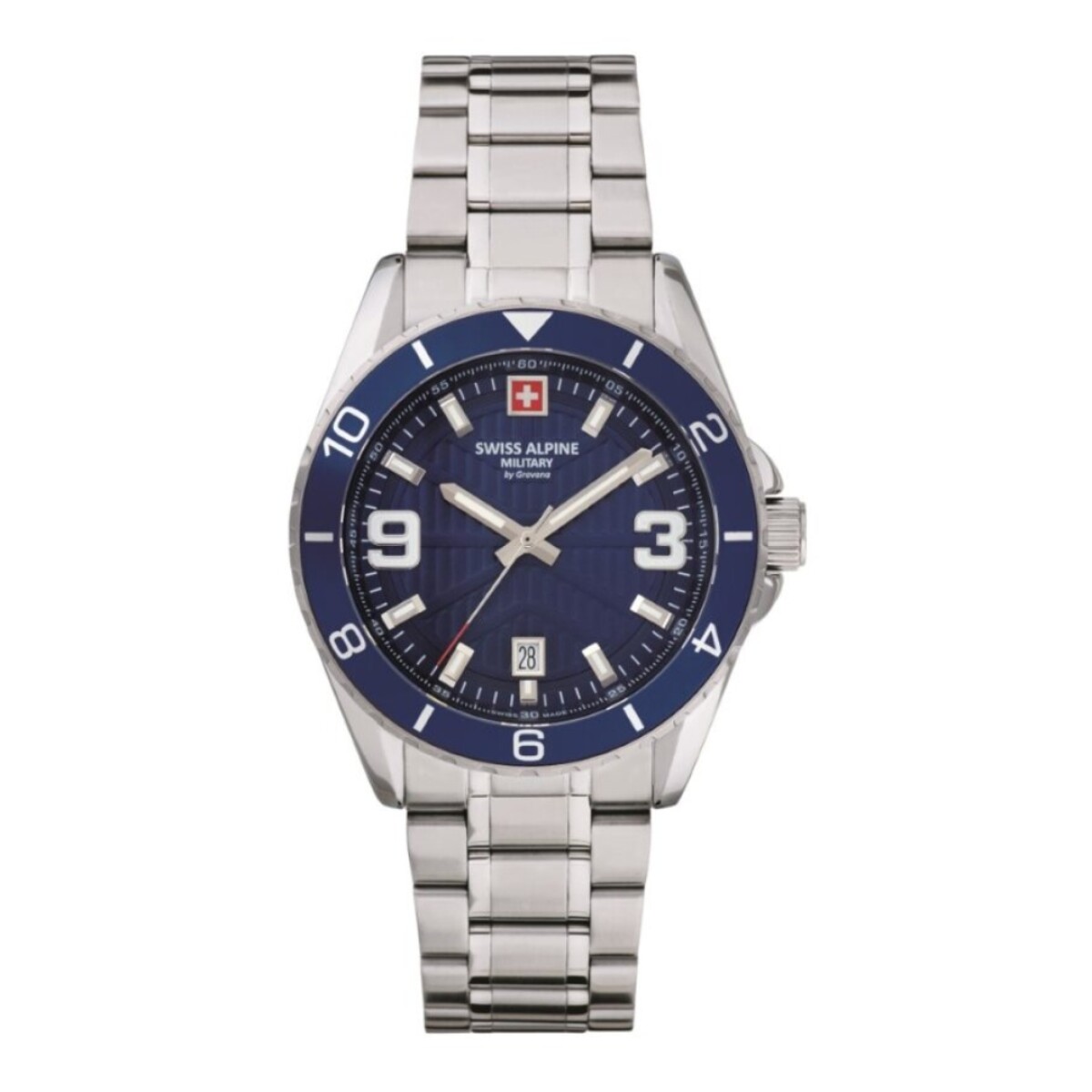 Reloj Swiss Alpine Military Sentinel 7073.1135 Para Hombre Con Correa De Acero 