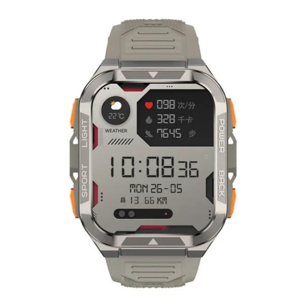 Smartwatch Blackview W80 Pro Linterna - BEIGE 