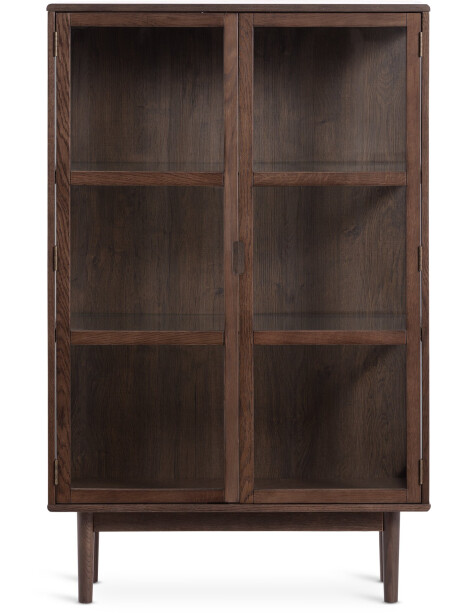 Vitrina VESTERBY baja 2 puertas roble osc Vitrina VESTERBY baja 2 puertas roble osc