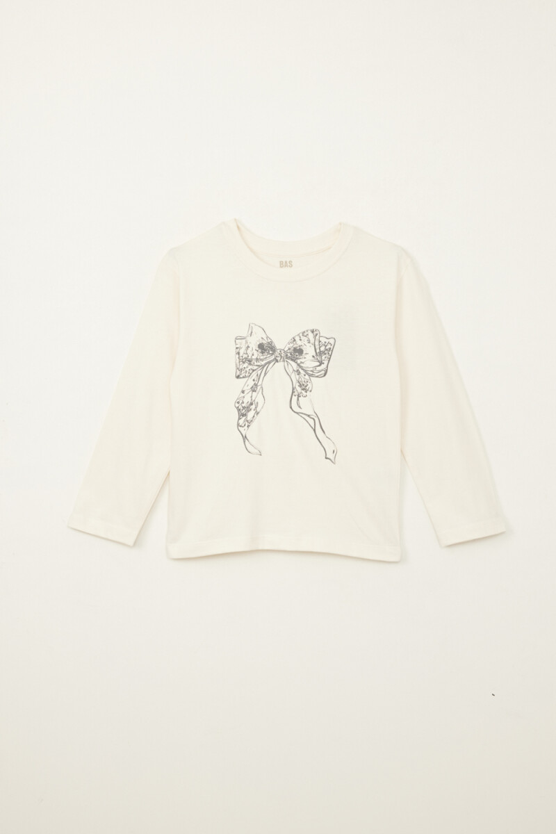 Remera bordado - Blanco 
