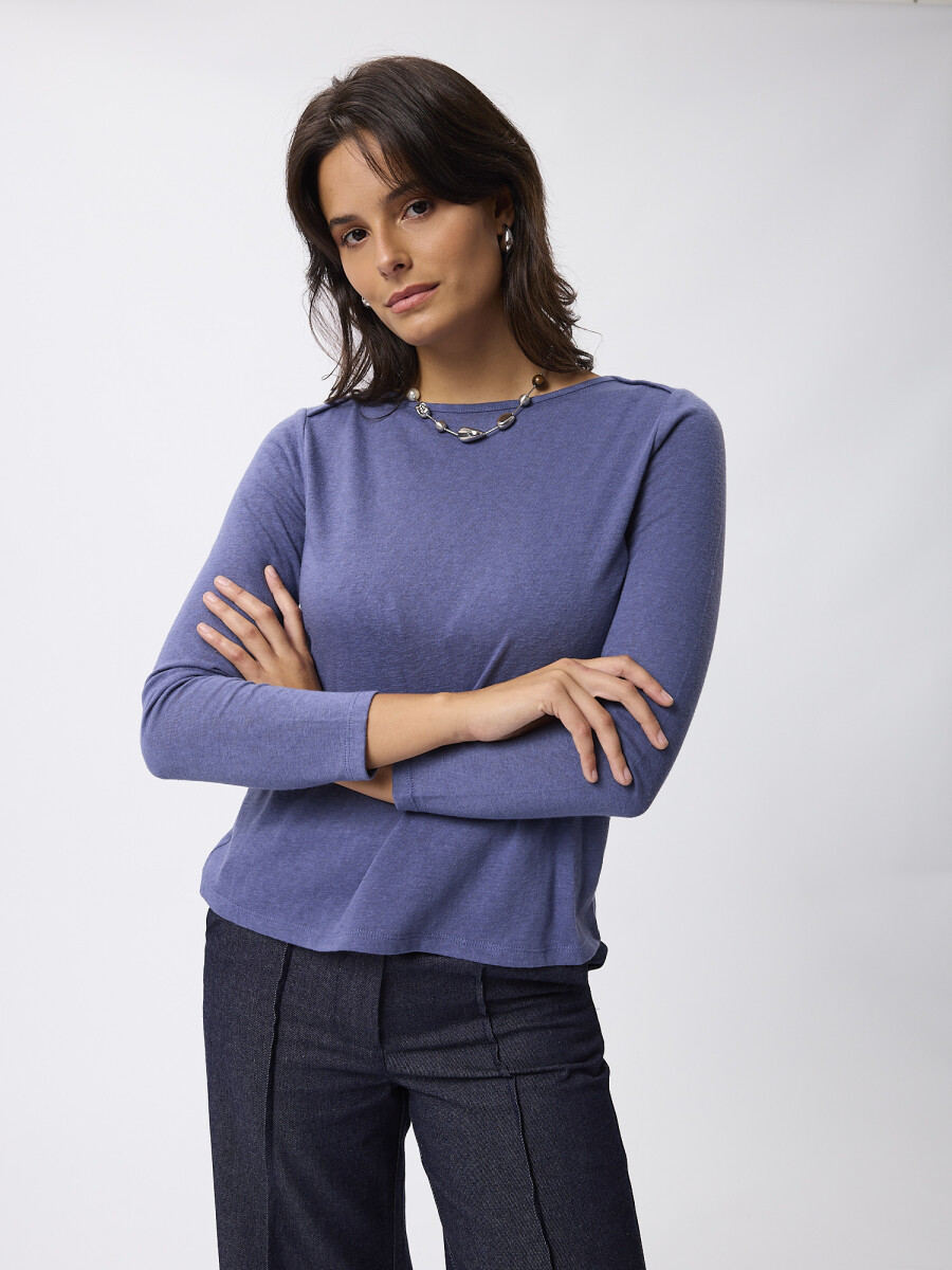 T-shirt Zaira - azul piedra 