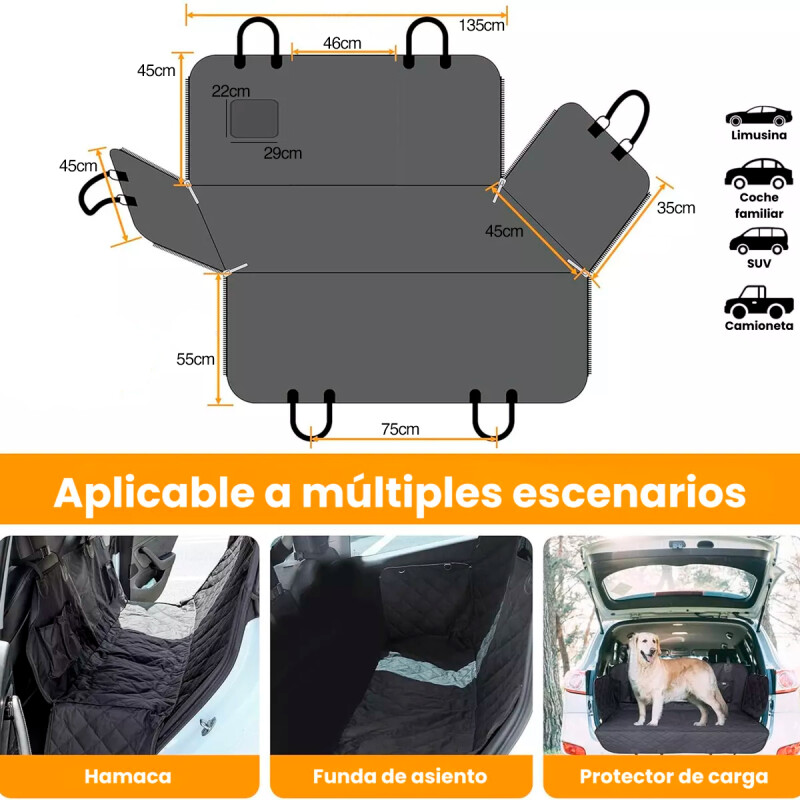 Funda Impermeable Para Asiento De Coche De Mascotas Funda Protectora Funda Impermeable Para Asiento De Coche De Mascotas Funda Protectora