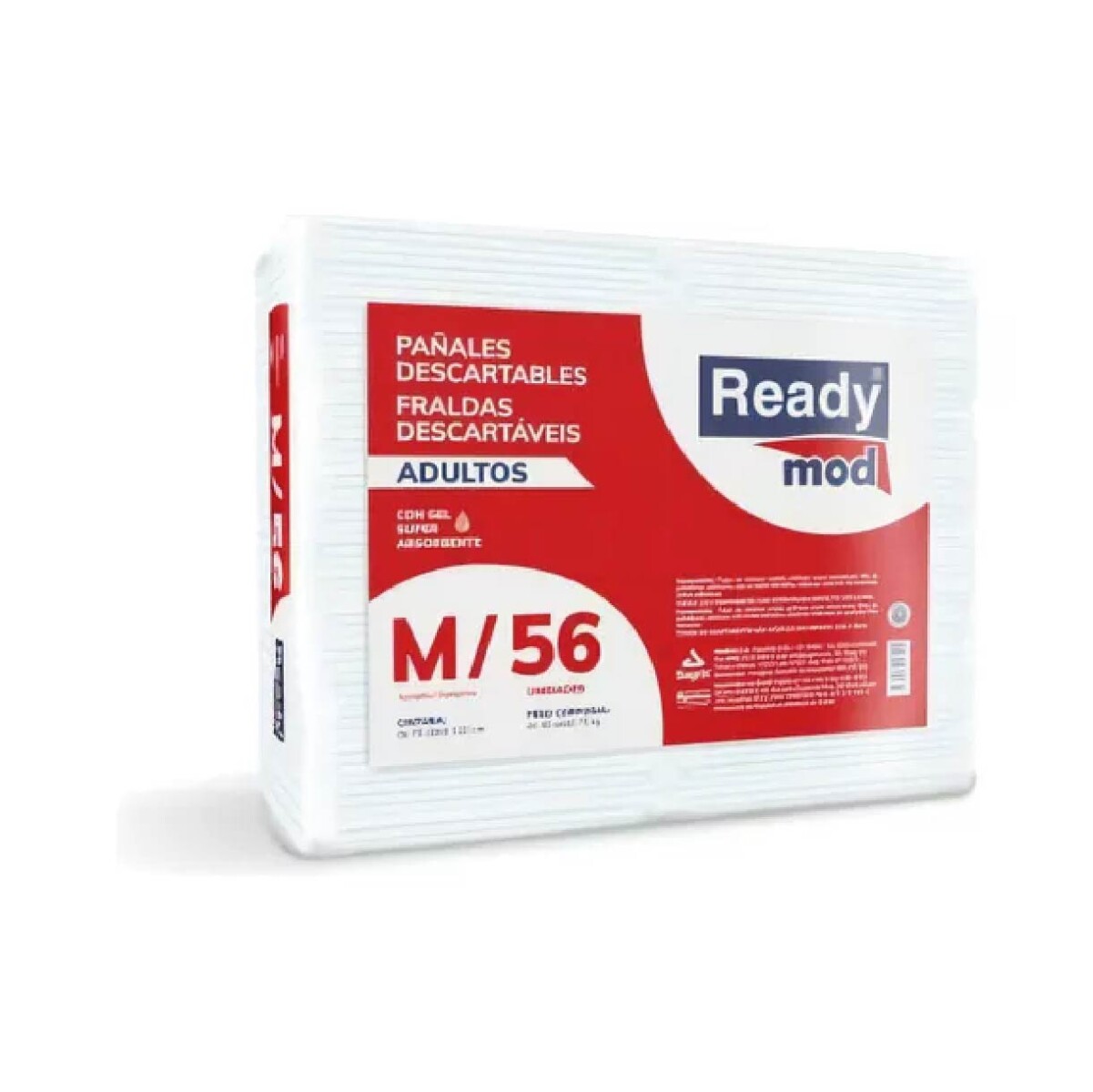 PAÃÂAL ADULTO READYMOD TALLE M X 56 (CINTURA 70 A110CM) 