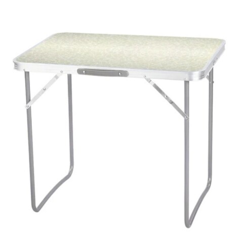 Mesa Plegable De Aluminio Cármica Beige Labrado Mesa Plegable De Aluminio Cármica Beige Labrado