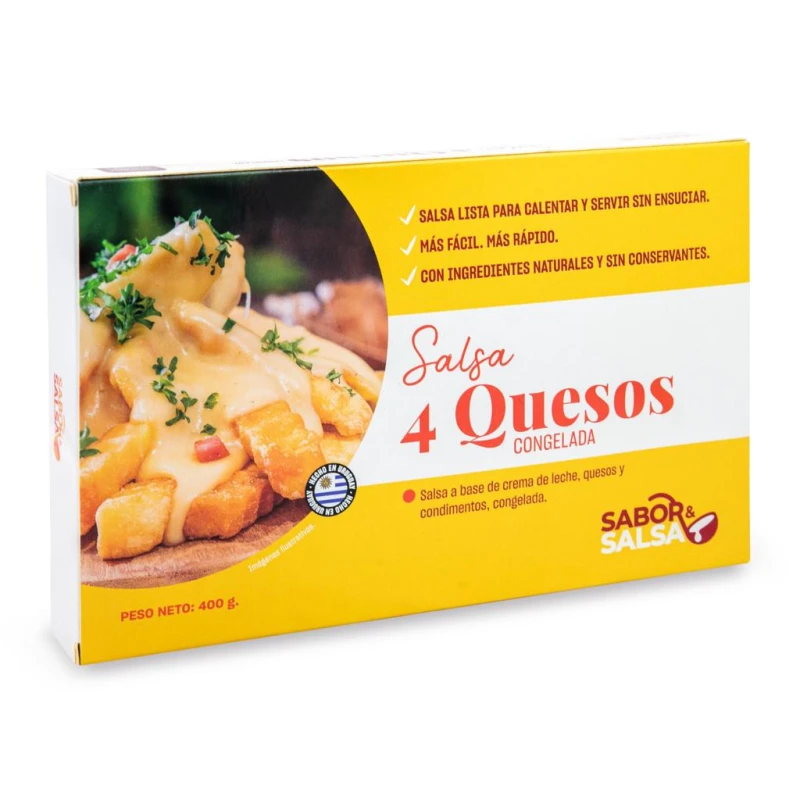 Salsa cuatro quesos Sabor & Salsa - 400 gr Salsa cuatro quesos Sabor & Salsa - 400 gr