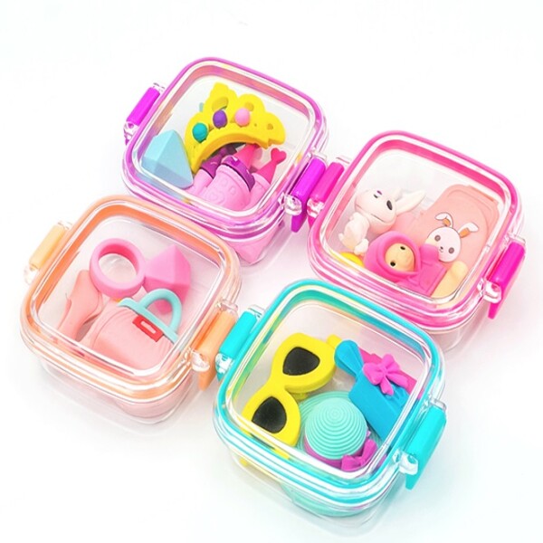 Goma de borrar estuche A violeta