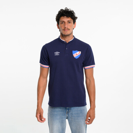 Remera Polo Nacional Hombre Azul Marino, Rojo