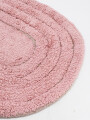ALFOMBRA BAÑO OVAL ROSADO