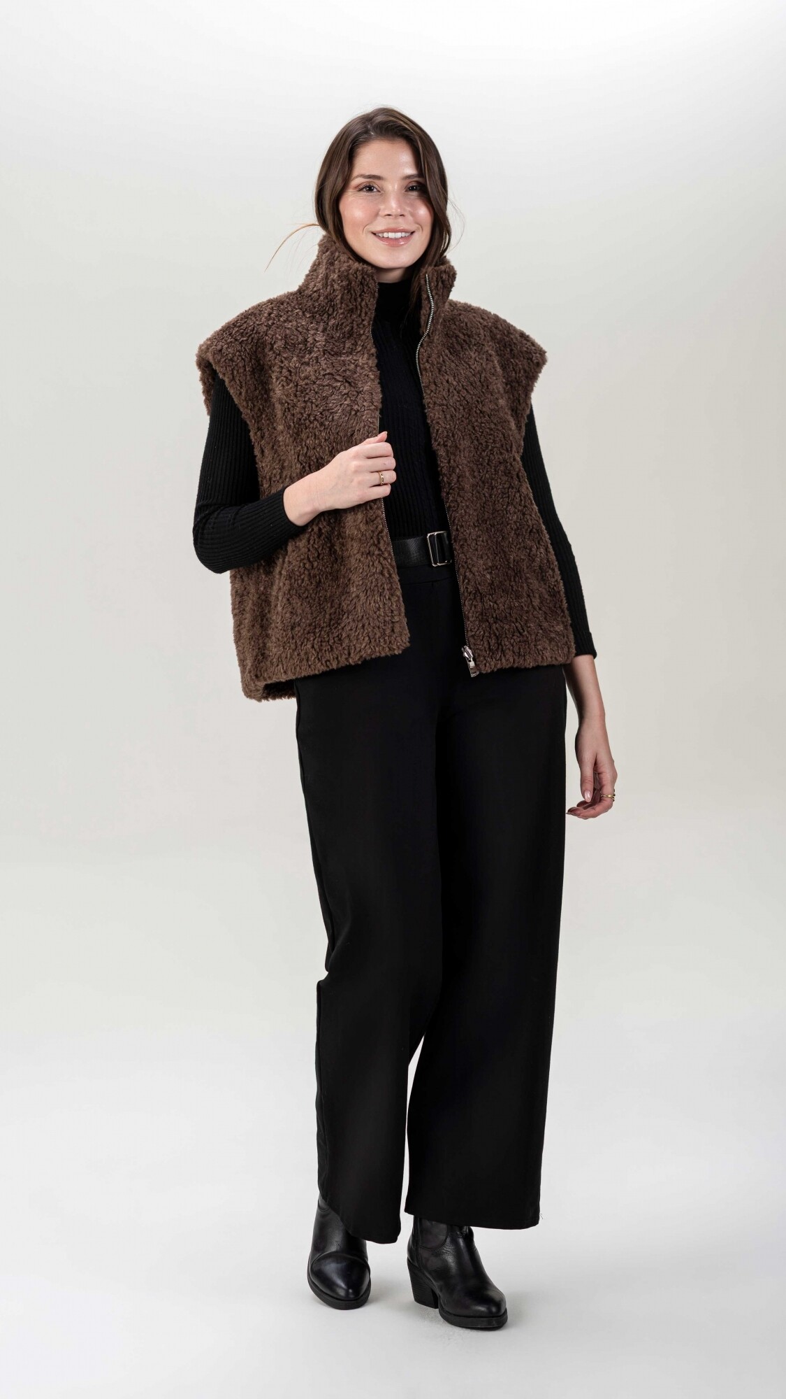 Chaleco Reversible Marena Marron