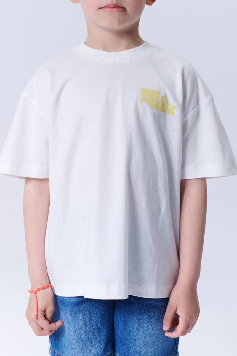 Remera algodón Fotos Blanco