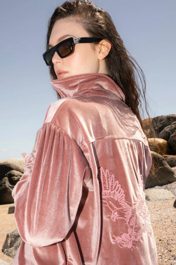 Conjunto Velvet Bordado Ciara Nin