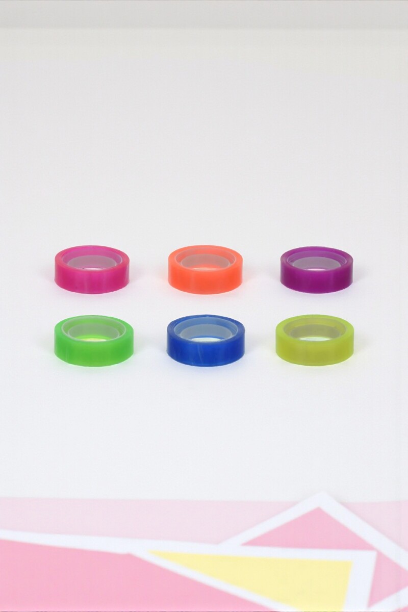 Cinta adhesiva fluor x 6 unidades 